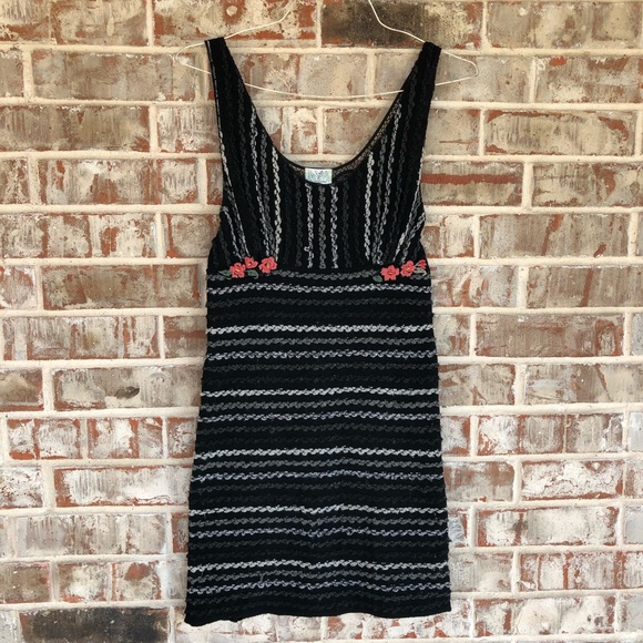 Free People Dresses & Skirts - Free People Worsted Wool Knitted Yarn Lace Dress S